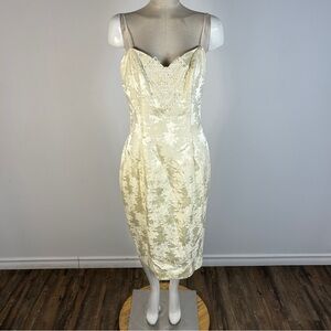 ❤️ Algo Boutique Elegant Cream Lace Midi Dress NWT 11/22